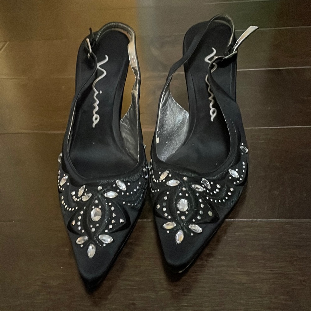 Black vintage heels